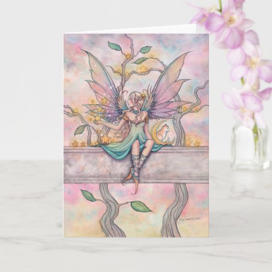 Gevouwen Wenskaart Kaart (Orchidee)