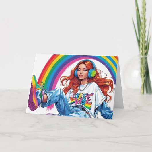 Gevouwen Wenskaart Kaart (Voorkant)