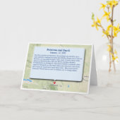 Gevouwen Wenskaart Kaart (Gele Bloem)