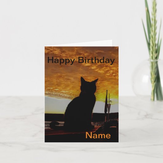 Gevouwen Wenskaart Kaart (Voorkant)