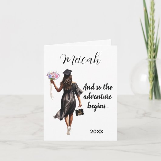 Gevouwen Wenskaart Kaart (Voorkant)