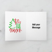 Gevouwen Wenskaart Kaart (Binnen)