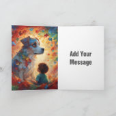 Gevouwen Wenskaart Kaart (Binnen)