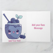 Gevouwen Wenskaart Kaart (Binnen)