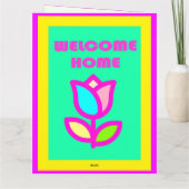 Gevouwen Wenskaart Kaart (Achterkant)