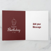 Gevouwen Wenskaart Kaart (Binnen)