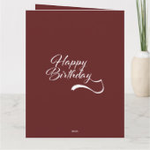 Gevouwen Wenskaart Kaart (Achterkant)