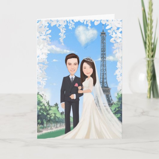 Gevouwen Wenskaart Kaart (Voorkant)