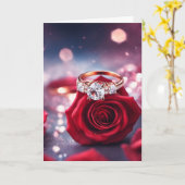 Gevouwen Wenskaart Kaart (Gele Bloem)