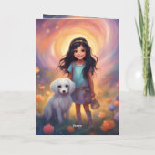 Gevouwen Wenskaart Kaart (Achterkant)