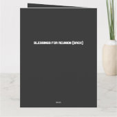 Gevouwen Wenskaart Kaart (Achterkant)