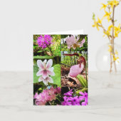 Gevouwen wenskaart met wilde bloemen kaart (Gele Bloem)