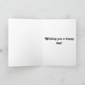 Gevouwen Wenskaart - , Retro Kaart (Binnen)