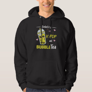 gevuld door K-Pop en bellenthee Kawaii Boba Tea Hoodie