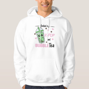 gevuld door K-Pop en bellenthee Kawaii Boba Tea Hoodie