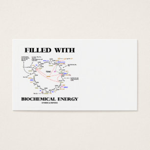 gevuld met biochemische energie (krebs-cyclus) visitekaartjes