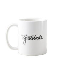 gevuld met Gratitude-Mok