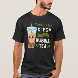gevuld met K-Pop en bellenthee met Boba-Tapioca-pa T-shirt