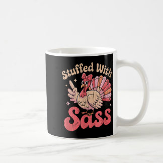 Gevuld met S, kalkoenkinderen, grappige roze Coque Koffiemok