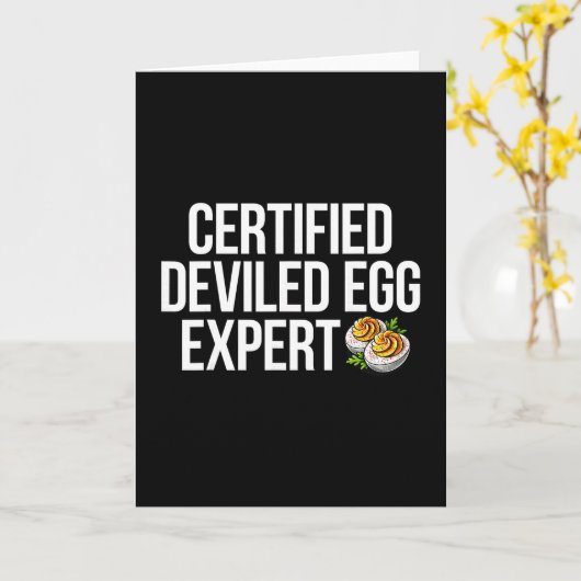 Gevulde eieren expert kaart (Gele Bloem)