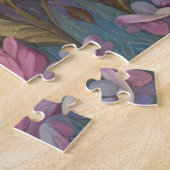 Gevulde konijntjes in een pasteltuin legpuzzel (Zijkant)