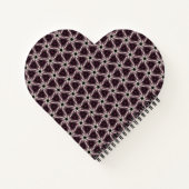 Gevulde Quilt Heart Shaped Notitieboek (Achterkant)