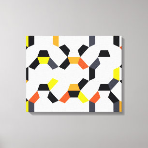 Gewaagd, koel, trendy, uniek, modern geometrisch canvas afdruk