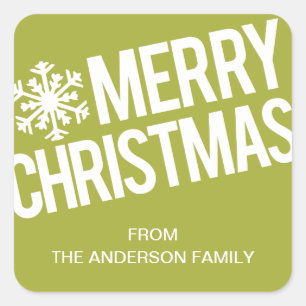 GEWAAGDE KERST VAKANTIE CADEAU LABELS