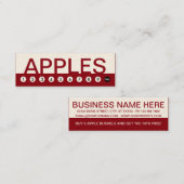 gewaagde klantloyaliteit APPLES Klantenkaartje (Voorkant / Achterkant)