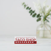 gewaagde TACO SHOP klantenloyaliteit Klantenkaartje (Staand voorkant)