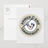 Gewapend en gevaarlijk briefkaart (Voorkant / Achterkant)