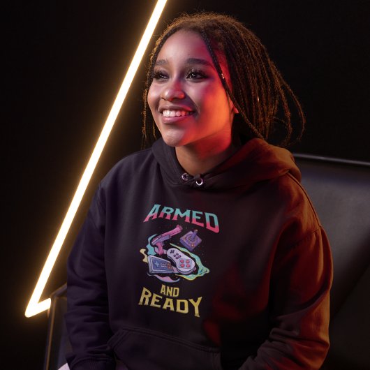 Gewapend en klaar - Retro Videogame Hoodie