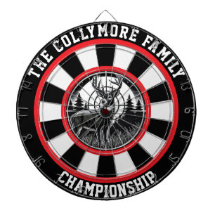 Gewapend hert in Forest Design Dartbord