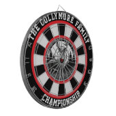 Gewapend hert in Forest Design Dartbord (Voorkant Links)