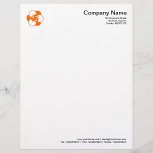 Gewas Cirkel Symbool 04 - Oranje Briefhoofd Ontwerp