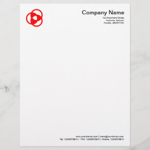 Gewas Cirkel Symbool 05 - Rood Briefhoofd Ontwerp