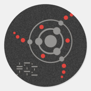 gewascirkel II   zwarte spier Ronde Sticker