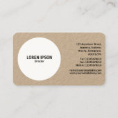 Gewassen - kraft visitekaartje (Achterkant)