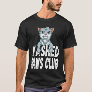 Gewassen Poot Club voor een Kat T-shirt