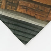 Gewatteerd Abstract Boerderij Landschap Fleece Deken (Hoek)