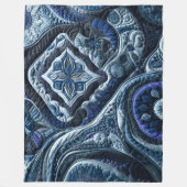 Gewatteerd abstract ontwerp fleece deken (Voorkant)