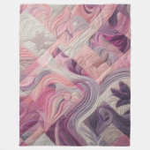 Gewatteerd abstract ontwerp fleece deken (Voorkant)