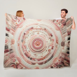 Gewatteerd abstract ontwerp fleece deken