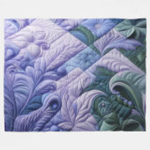 Gewatteerd abstract ontwerp fleece deken (Voorkant (Horizontaal))