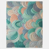 Gewatteerd abstract ontwerp fleece deken (Voorkant)