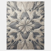 Gewatteerd abstract ontwerp fleece deken (Voorkant)