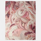 Gewatteerd abstract ontwerp fleece deken (Voorkant)