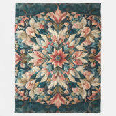 Gewatteerd abstract ontwerp fleece deken (Voorkant)