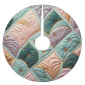 Gewatteerd abstract ontwerp kerstboom rok (Voorkant)