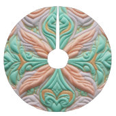 Gewatteerd abstract ontwerp kerstboom rok (Voorkant)